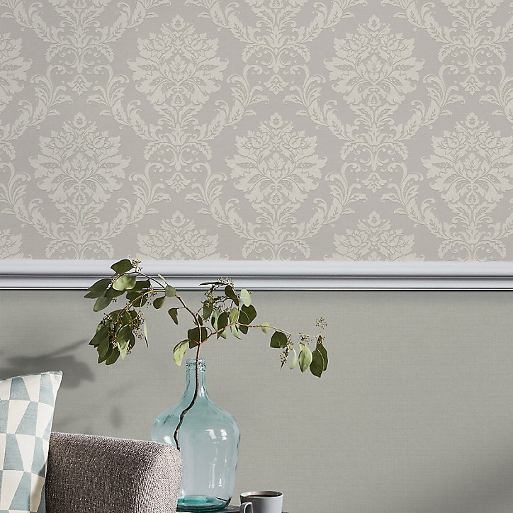Papier peint vinyle sur intissé GoodHome Mire beige