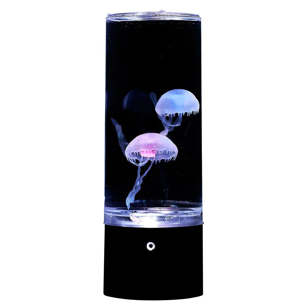 Lampe méduse couleurs changeantes Ø10,5xH29cm