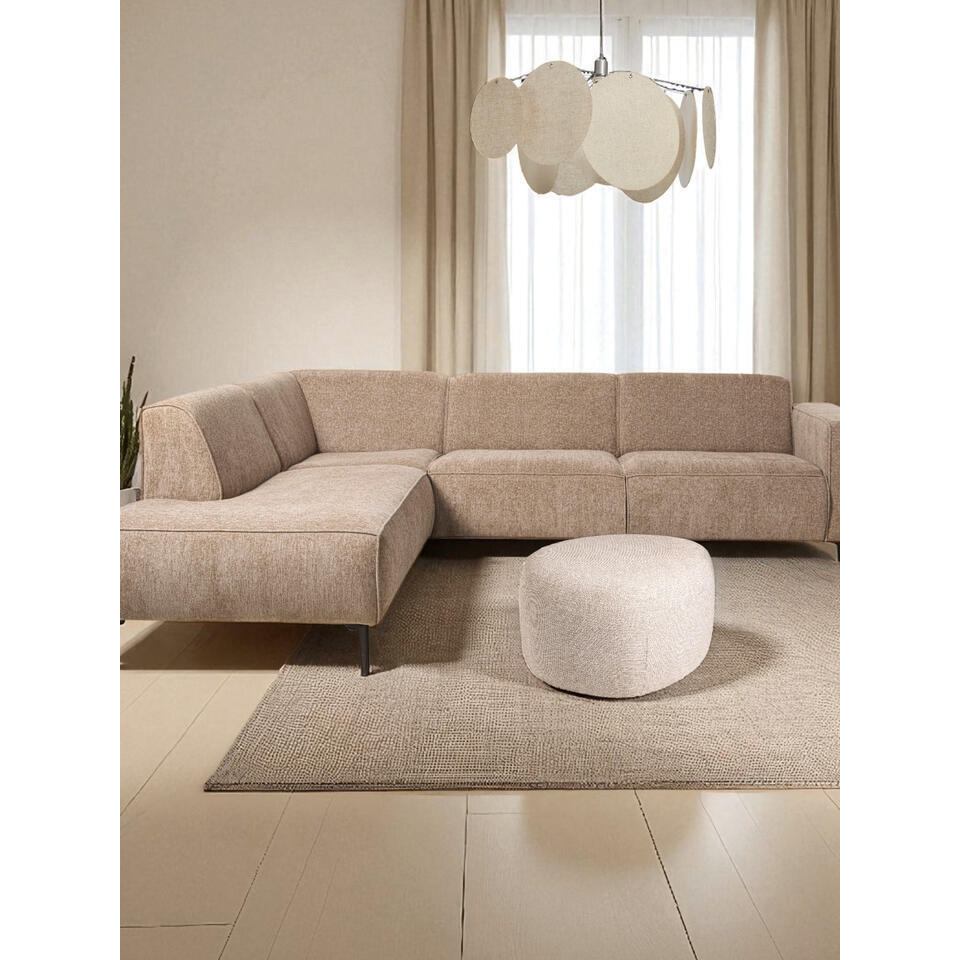 Hoekbank Lecce Links Beige