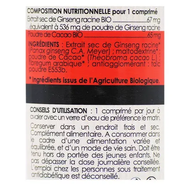 Ginseng Vermelho Orgânico Fitoceutico 60 comprimidos