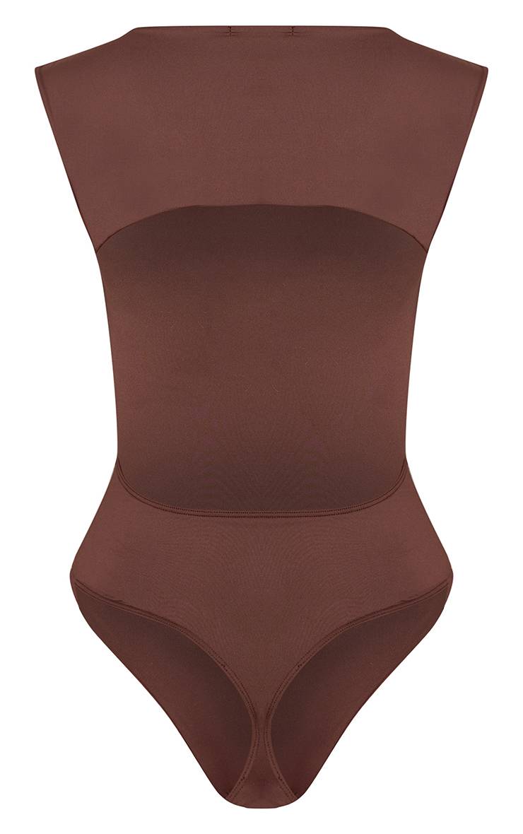 Chocolat Body En Jersey Sculpté Avec Détail Dos