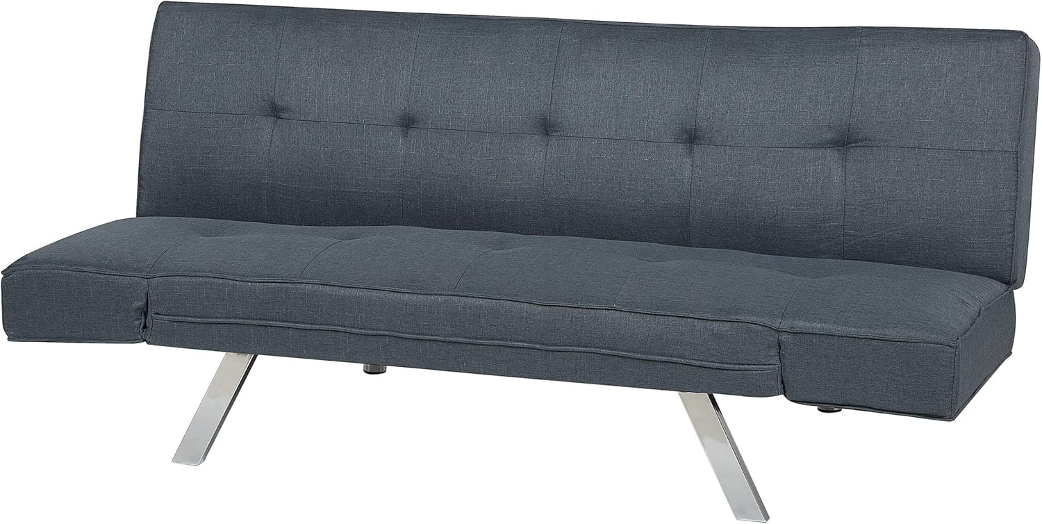 Beliani Blaues Elegantes Sofa mit Schlaffunktion mit Polsterbezug Bristol II