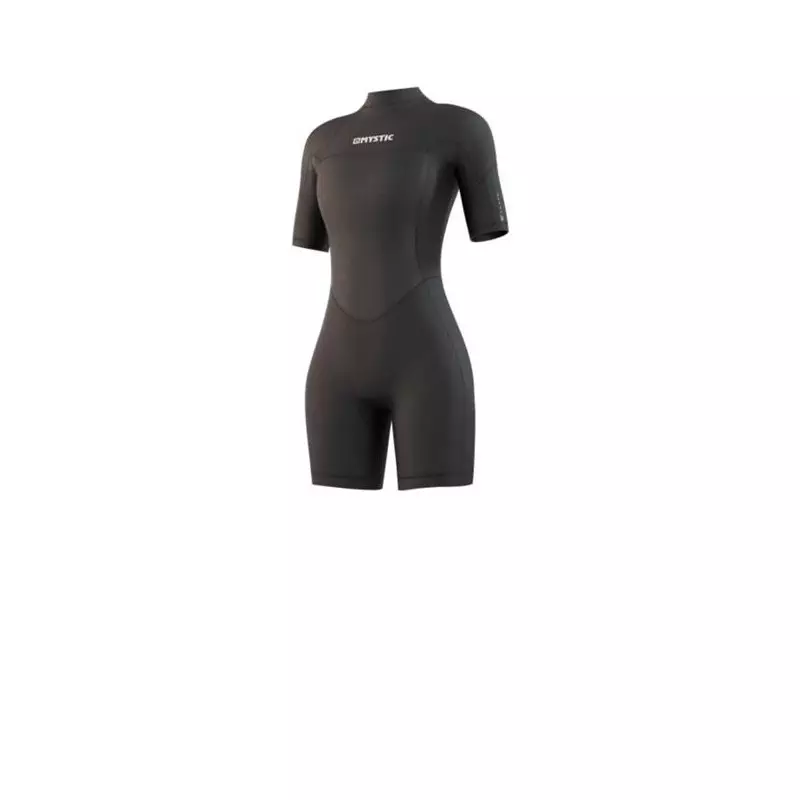 Combinaison néoprène femme MYSTIC Brand Shorty 3/2mm Bzip Flatlock Black