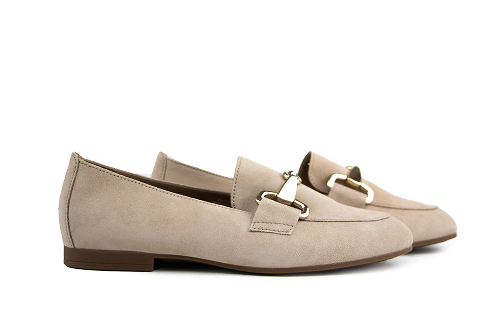 Gabor Loafer Bit Oak Gold Suede