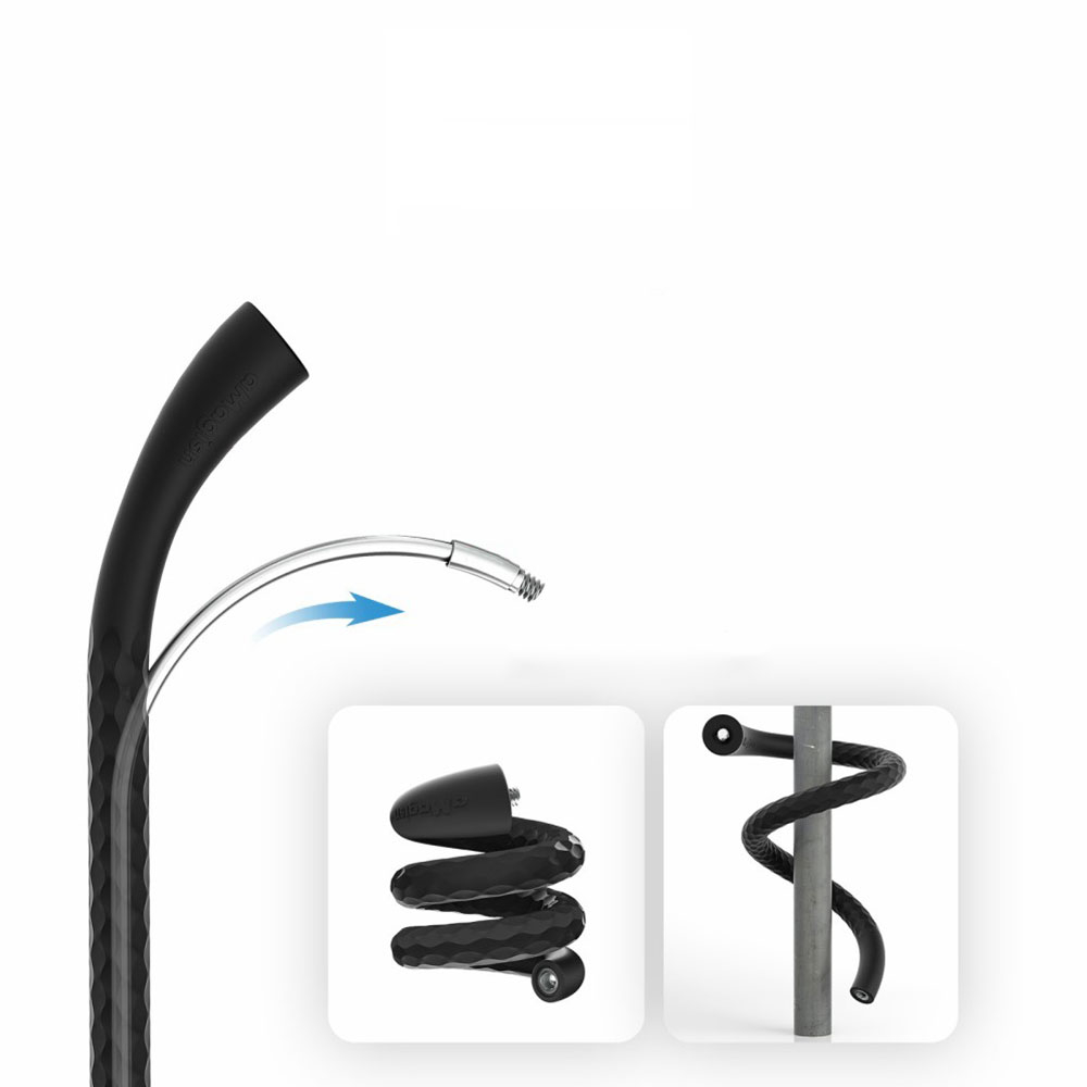 Flexibler Universal Aluminium Octopus Mount für GoPro / Kameras mit 360° (510mm) - Schwarz
