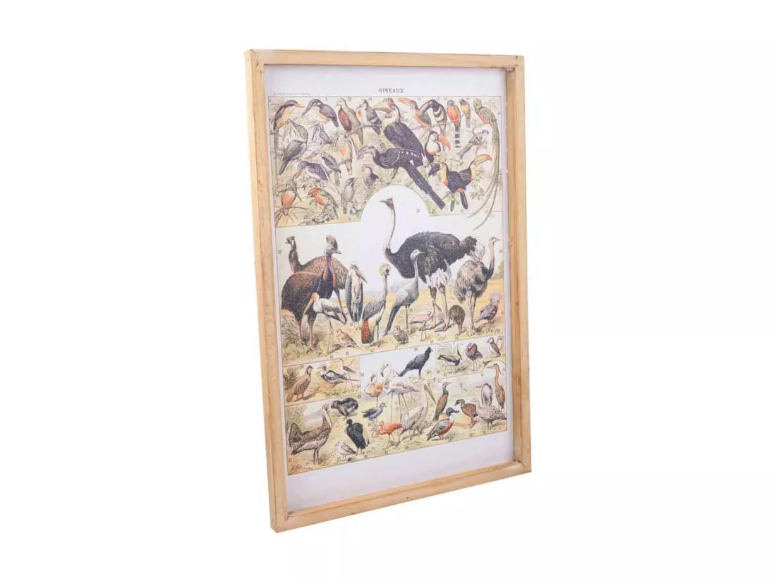 Tableau toile imprimée avec cadre en bois 40x60x2h