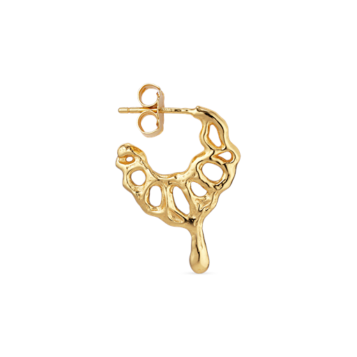 Jane Kønig Butterfly Hoop, Guld-Left