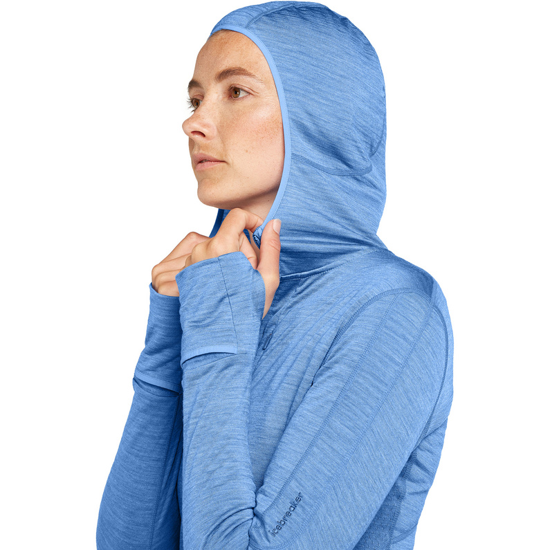 Icebreaker Damen 200 Realfleece Descender Hoodie Jacke