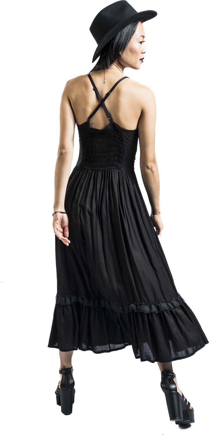 Robe Longue Avec Dentelle | Gothicana by EMP Robe longue