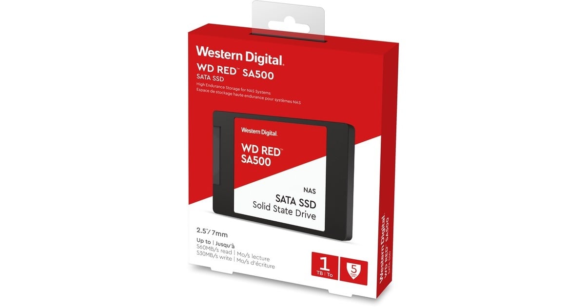WDRed, 1 TB SSD  (WDS100T1R0A, Serial ATA/600)