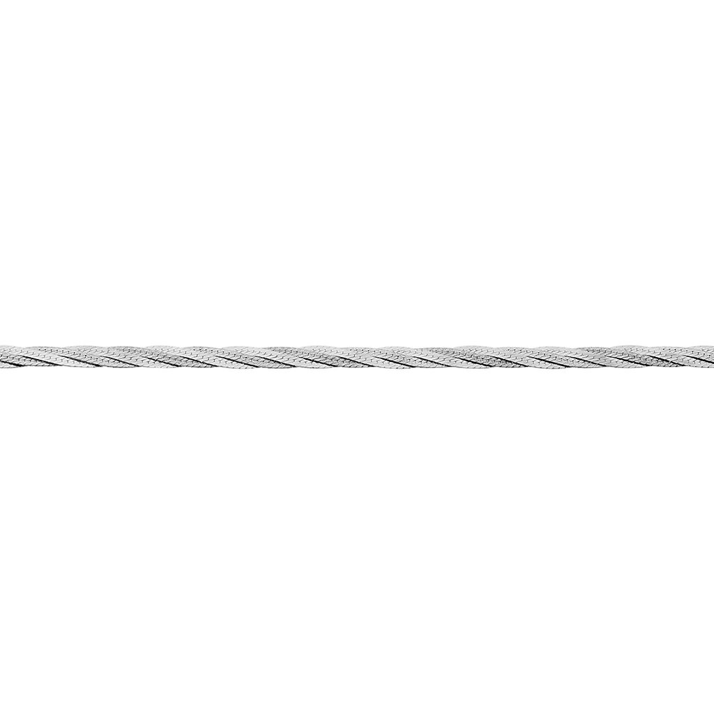 Bracelet 2 Fils Or Blanc