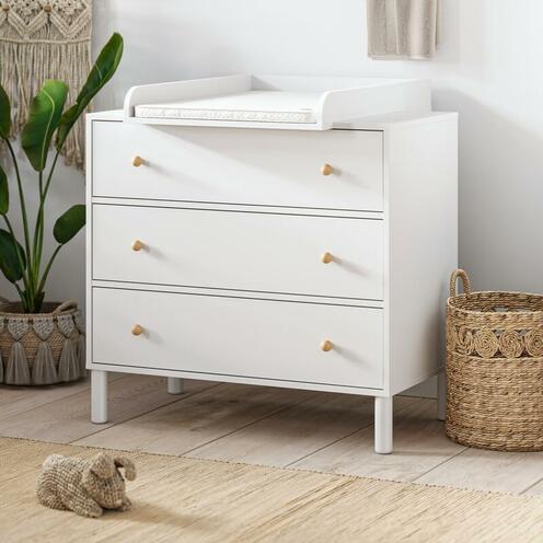 Commode TELA Blanc/Bois - VOX
