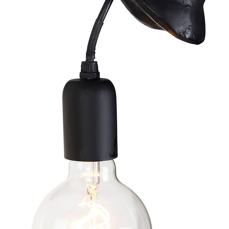 Klassieke wandlamp zwart - Animal Giraf
