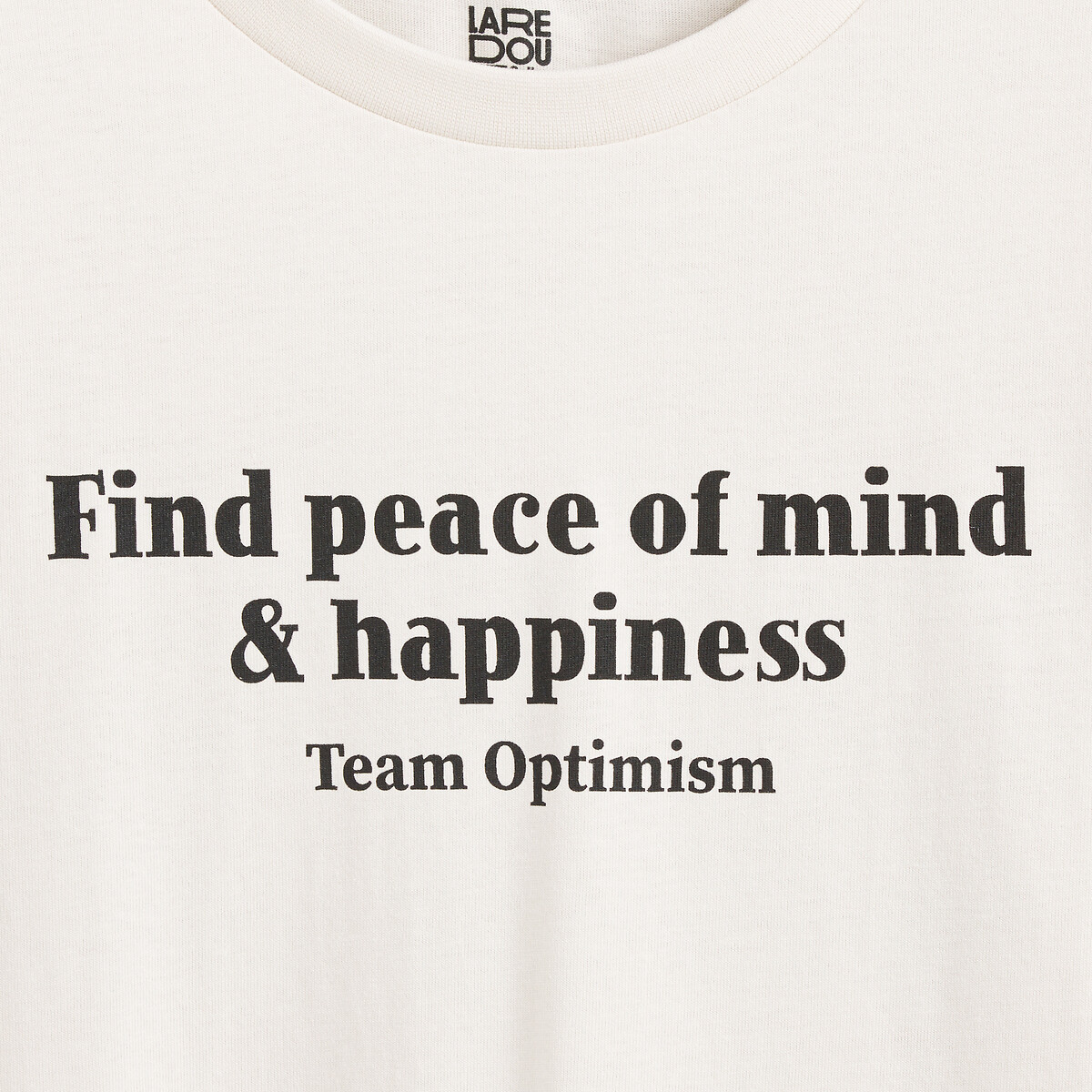 COLEÇÕES LA REDOUTE<br>Camiseta de manga comprida com texto