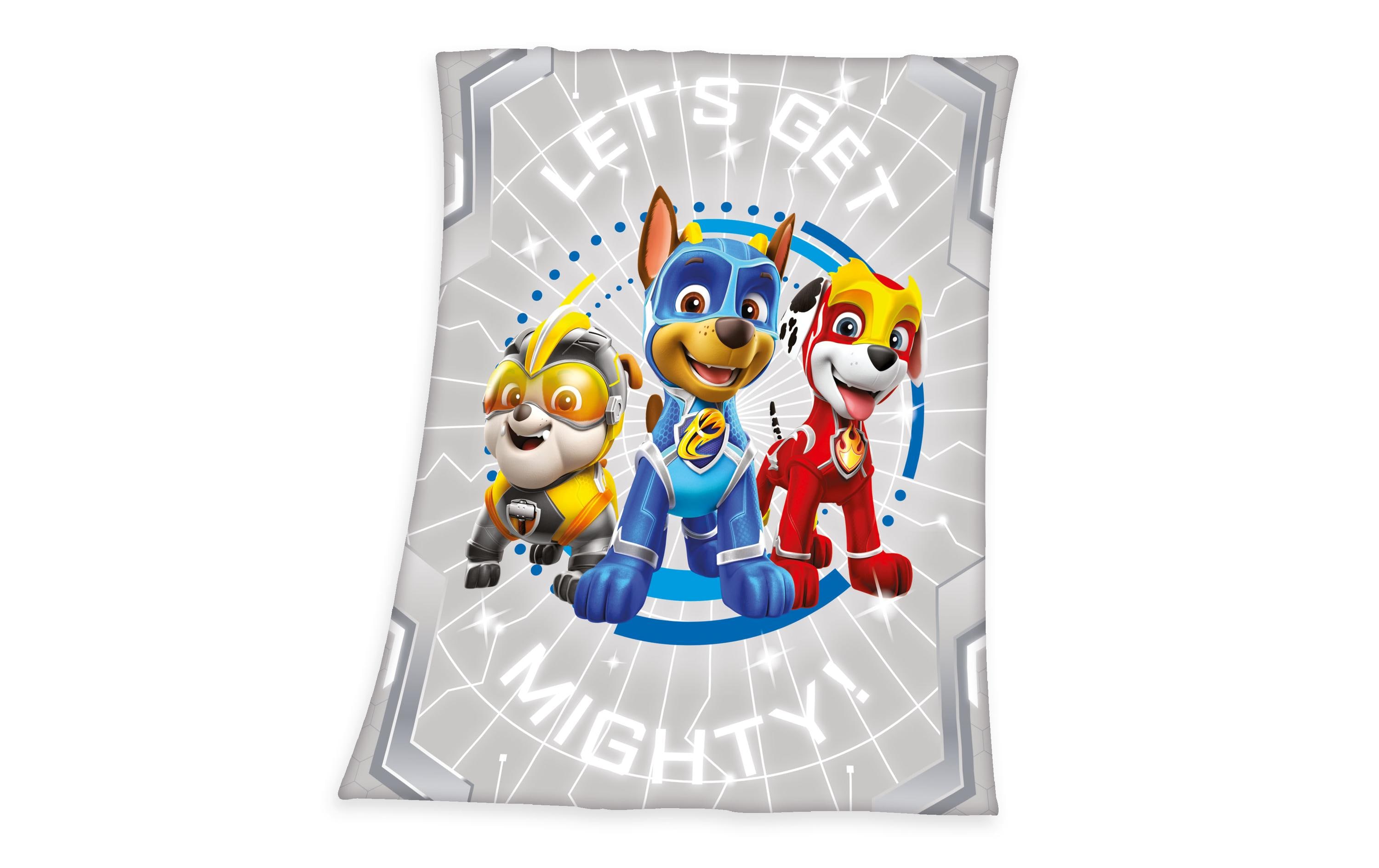 Decke Paw Patrol 130 x 160 cm, MehrfarbigSamtweiche Fleecedecke