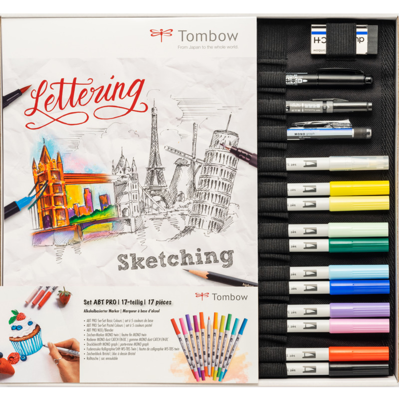 Tombow Dual Brush Pen ABT Pro, 17-teilig, assortiert