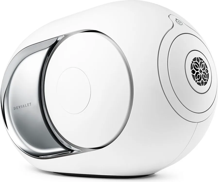 Devialet Phantom I 103 dB Chrome   Treepod Blanc mat Enceintes connectées