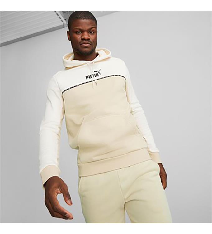 PUMA Men Essentials Block X Tape Hoodie