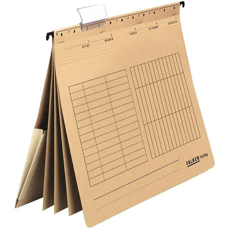 Falken Mehrfach-Hängehefter UniReg braun, DIN A4, 5er Pack