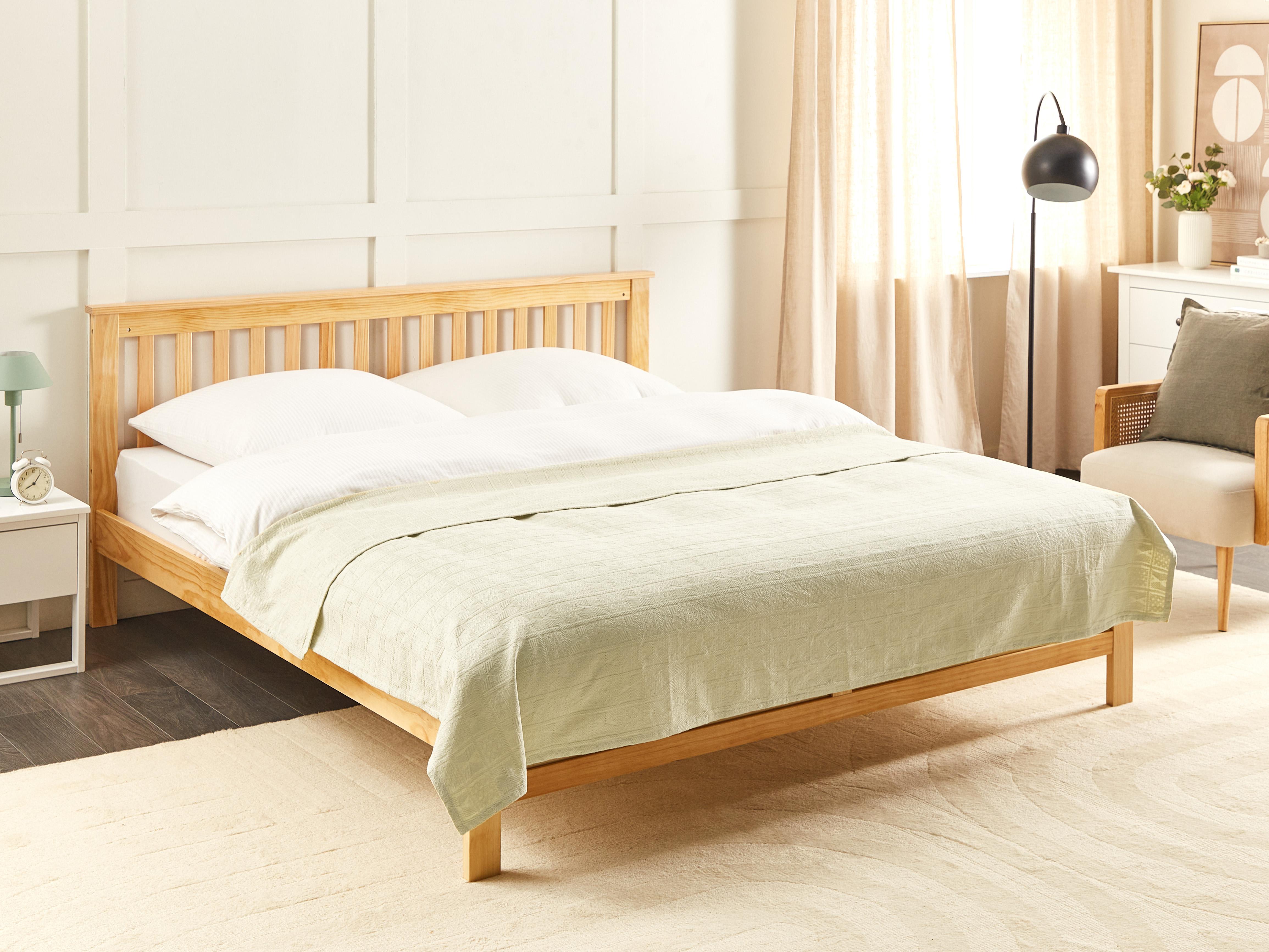 Sprei MARAKA Katoen 150 x 200 cm Lichtbeige