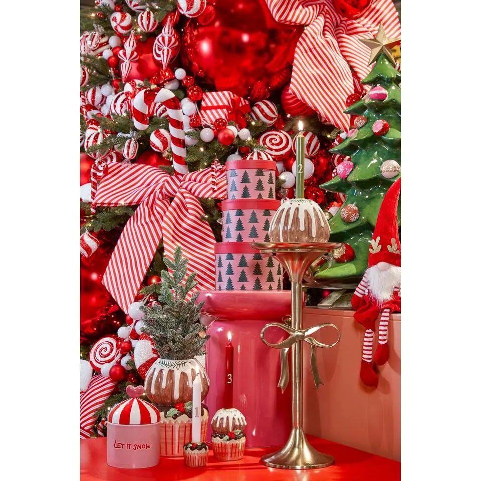 Mica Decorations Bijzettafel - H57 x Ø25 cm - Gerecycled Aluminium - Goud