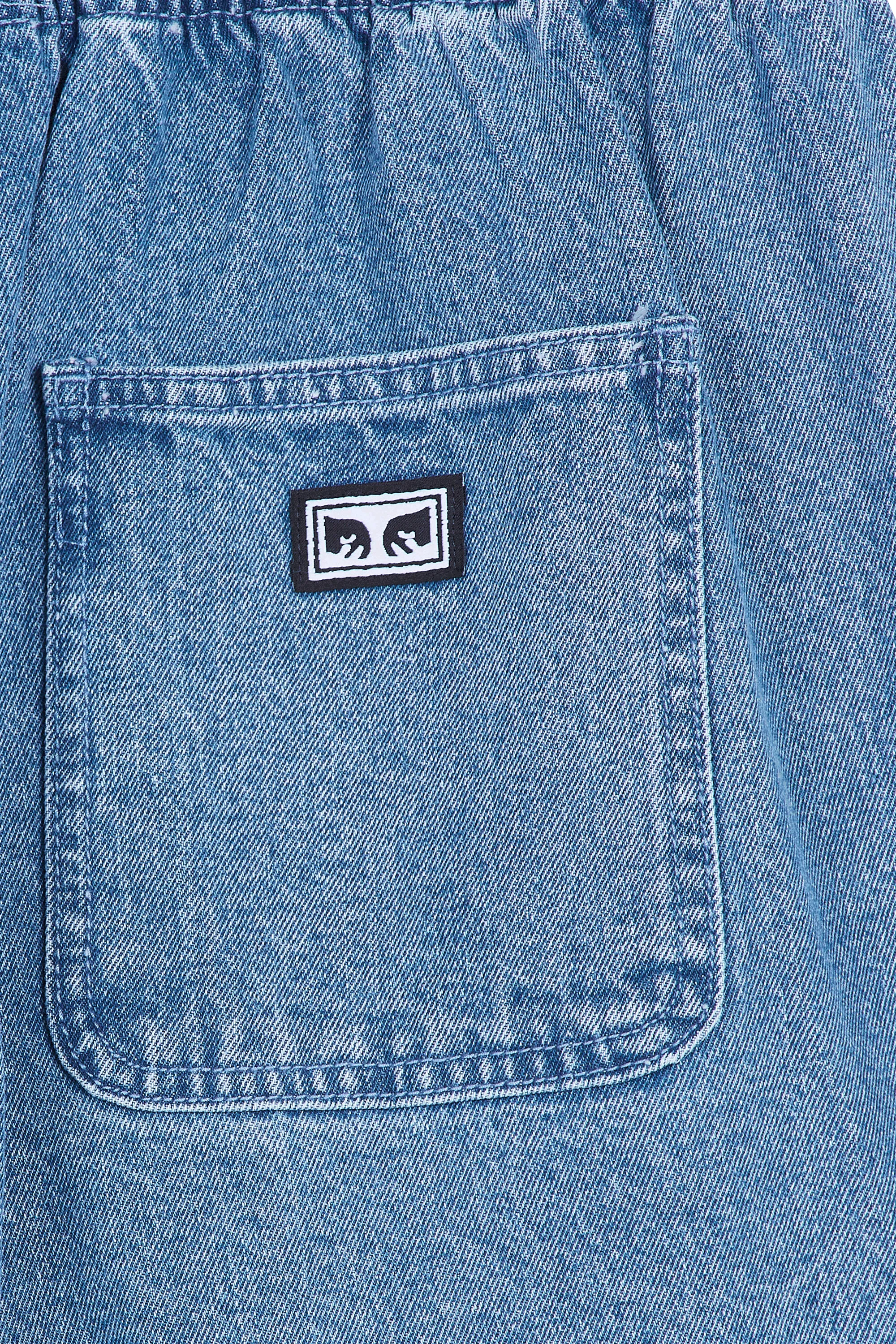 OBEY Short EASY DENIM NOISE SHORT Bleu