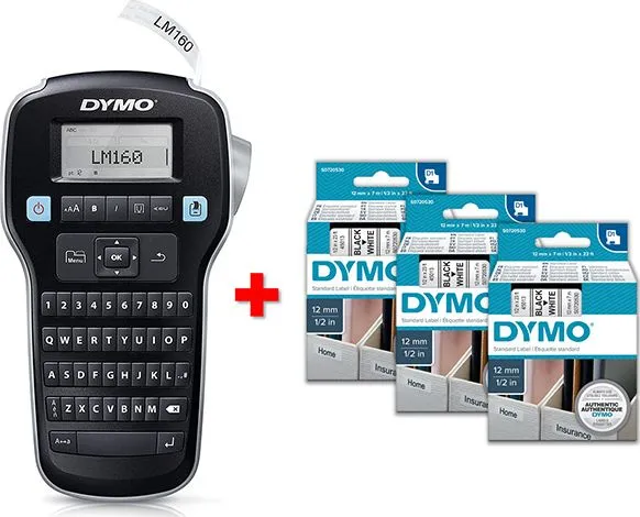 DYMO LabelManager 160 labelprinter (  3 farvebånd)