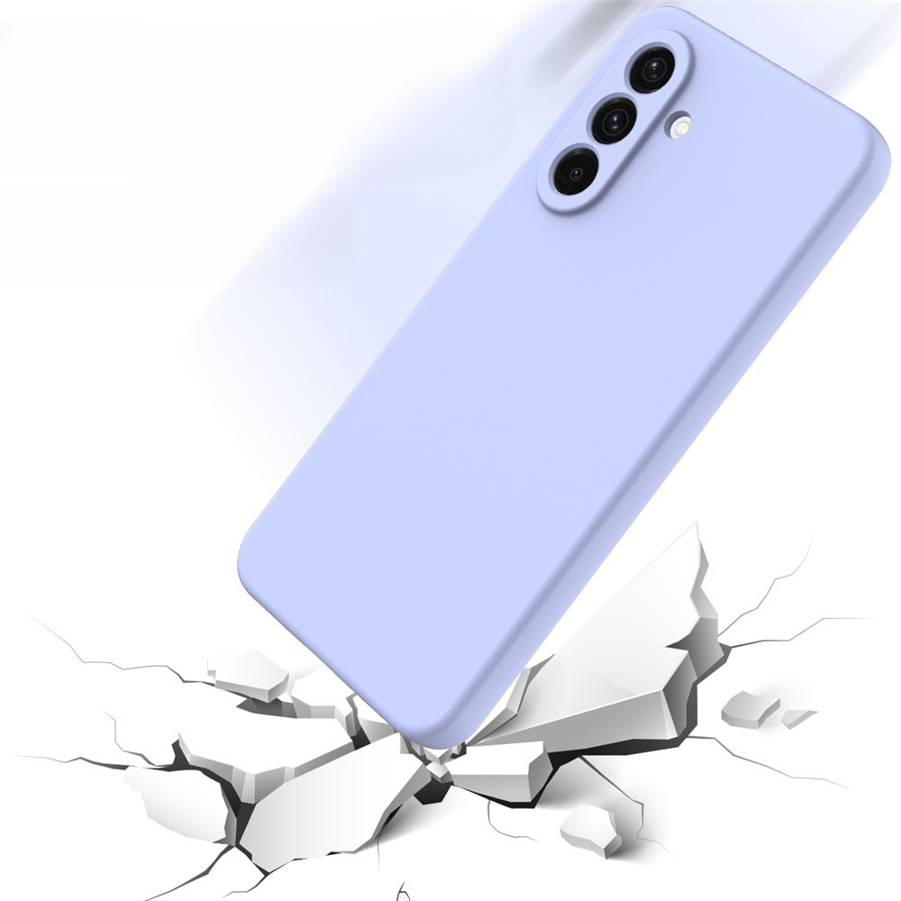 Samsung Galaxy A17 Silikon Case Hülle mit Kameraschutz   Handschlaufe - Lila
