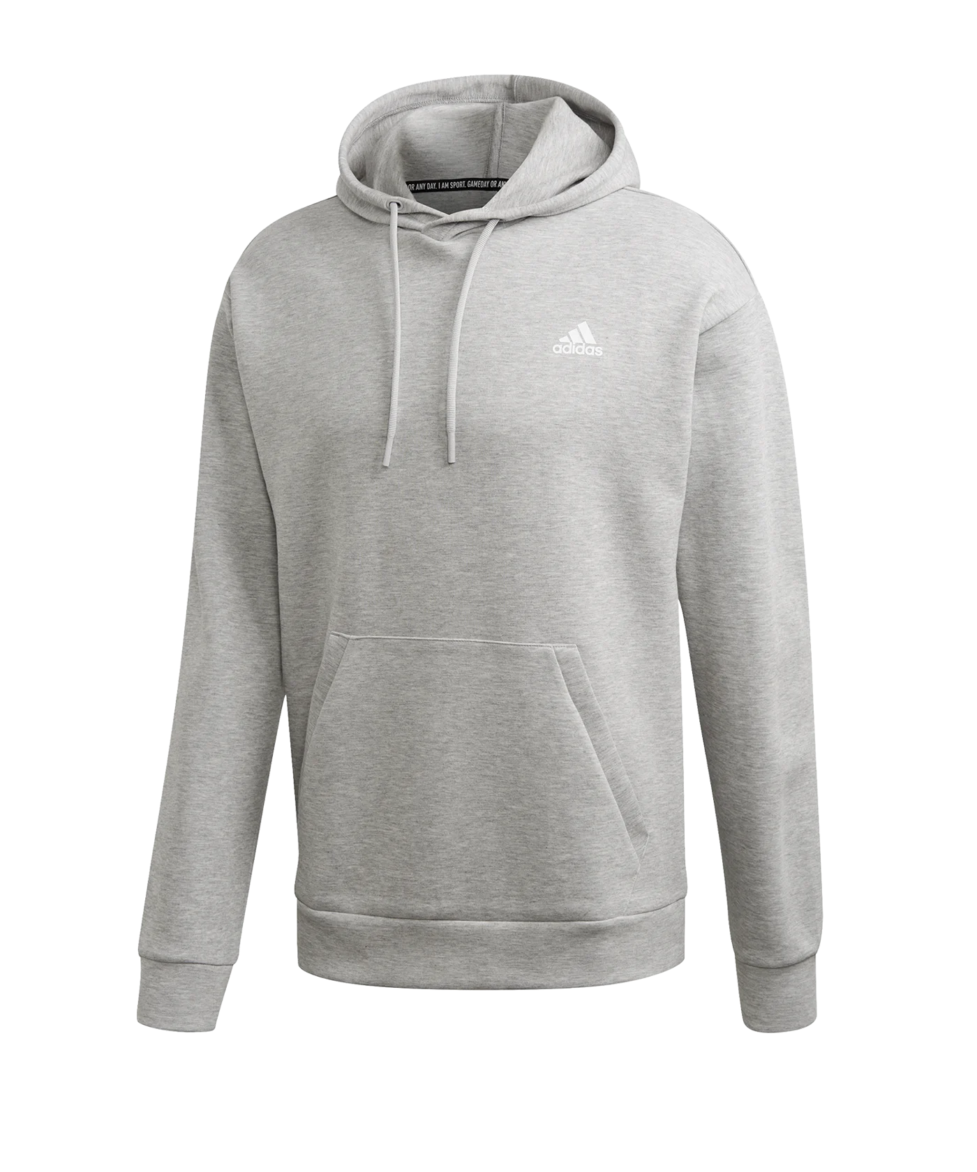 adidas MH 3 Stripes Hoody Grau