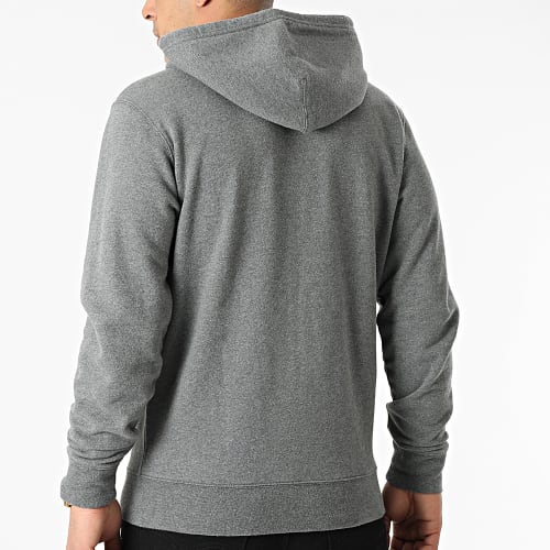 Sweat Capuche Zippé 34584 Gris Chiné