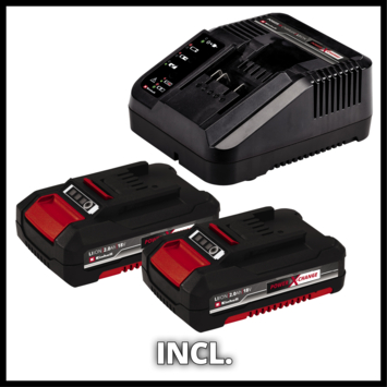 Einhell 18V accuboormachine TE-CD 18/45 Li Kit incl. 2 accu's 2Ah + snellader + 22-delige boren- en bitset + koffer