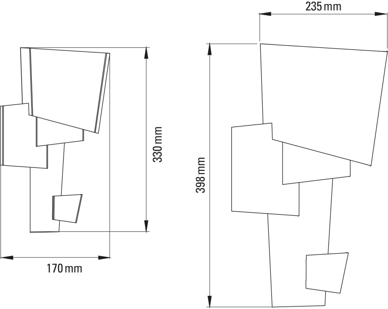 DCW éditions Map 1 wandlamp LED