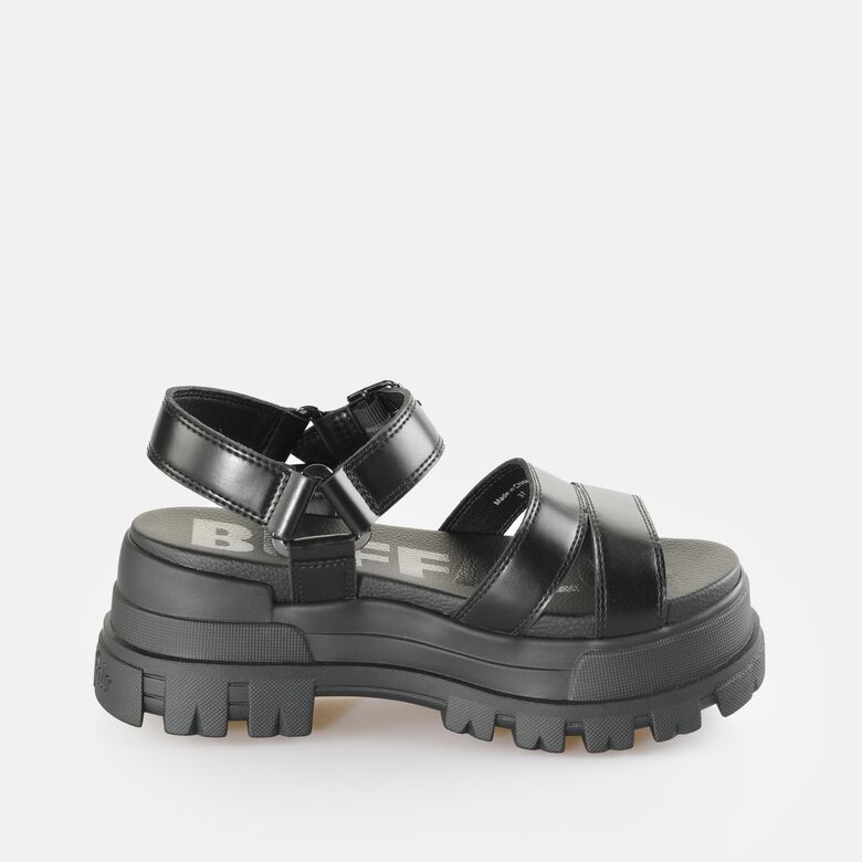 ASPHA TS SANDAL BS - VEGAN NAPPA - BLACK