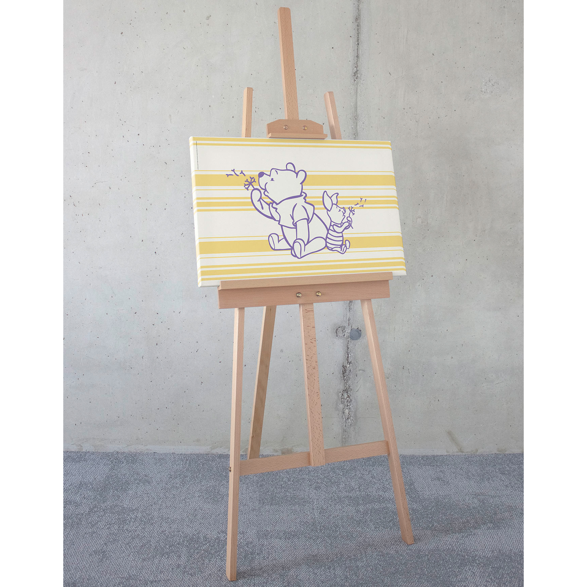 Keilrahmenbild WINNIE THE POOH DANDELIONS - 40x60 cm