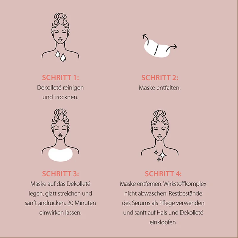 Dekolleté Tuchmaske, 1 Stück