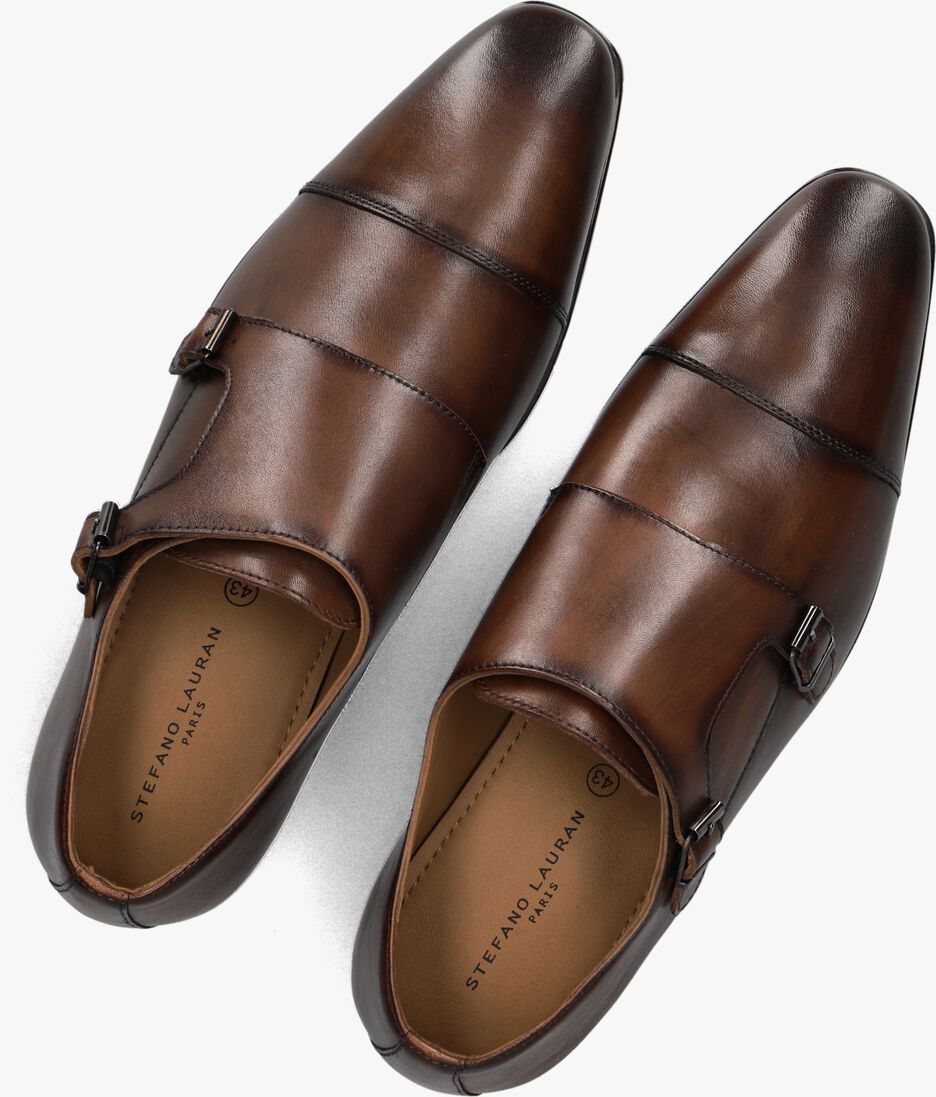 bruine stefano lauran nette schoenen stefano lauran gesp