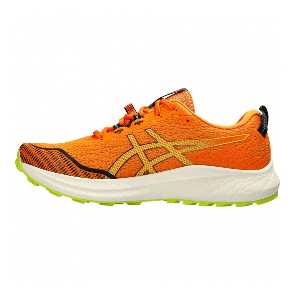 Asics FUJI LITE 4 - Chaussures trail Homme bright orange/neon lime