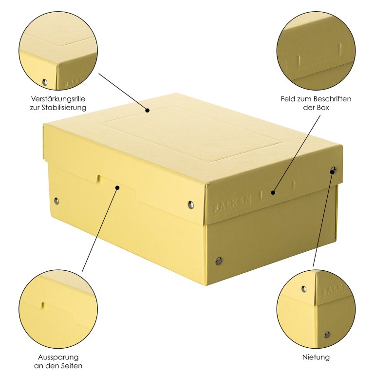 Aufbewahrungsschachtel PureBox, genietet