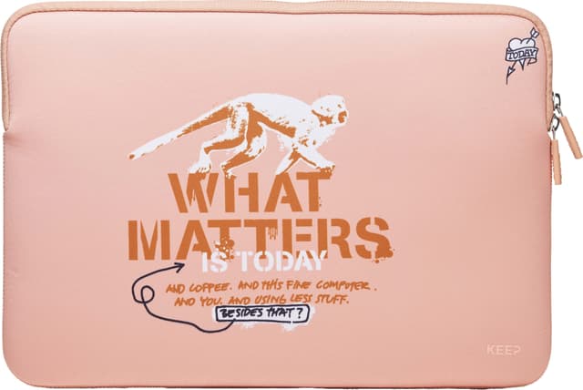 KEEP 15.6’’ neopren laptop-sleeve (monkey coral pearl)