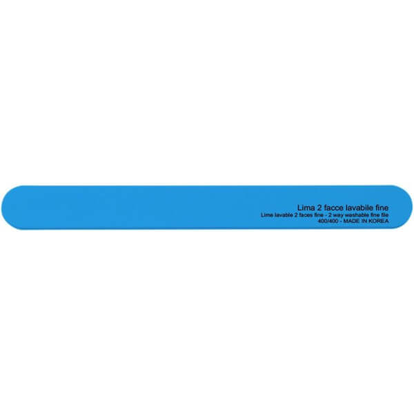 Lime double face bleue lavable - grains durs 120/120