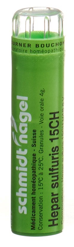 SCHMIDT-NAGEL Hepar sulfuris Gran 15 CH 4 g