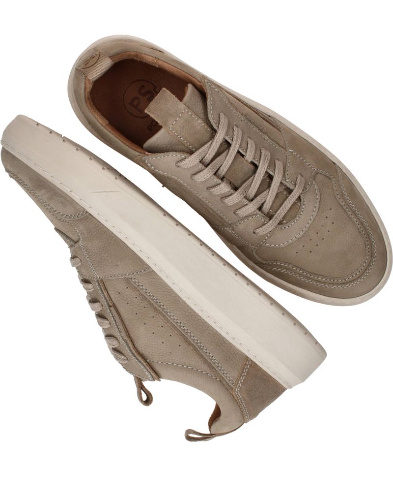 PS Poelman Sneakers Taupe Heren