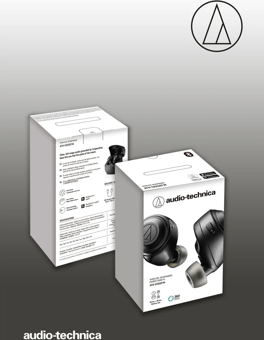 Audio-Technica ATH-CKS5TW Écouteurs True Wireless