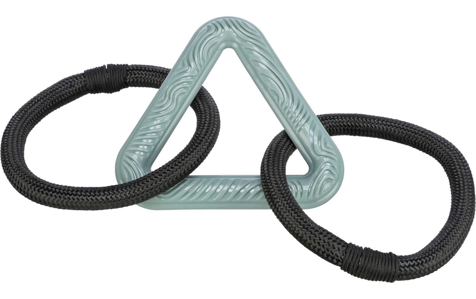 Dreieck mit Tauringen CityStyle, 44 cm, Schwarz/BlauHundespielzeug