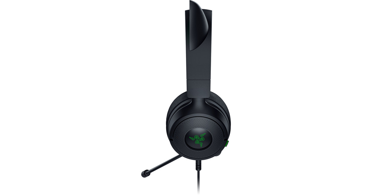 RazerKraken Kitty V3 X Black over-ear gaming headset  (Zwart/groen)