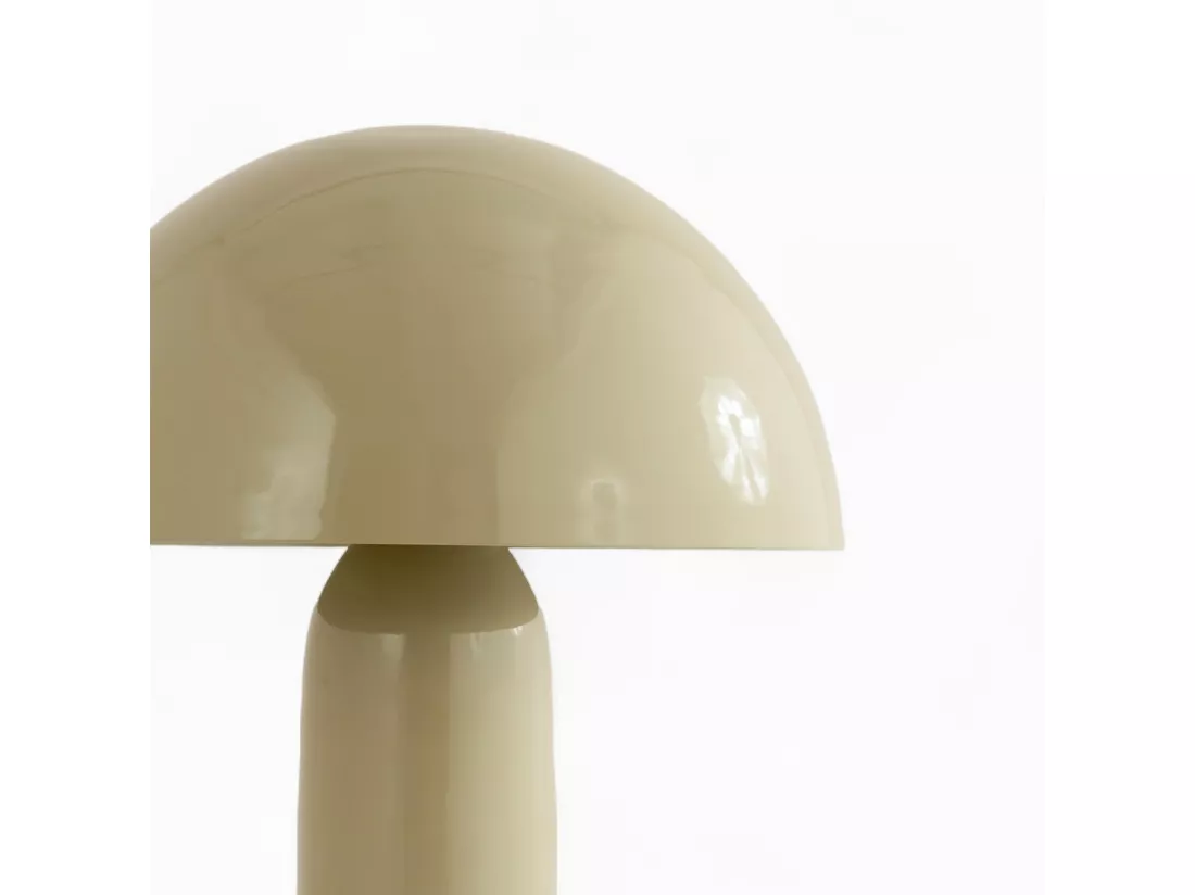 Lampe en métal gris argile - Enaïs