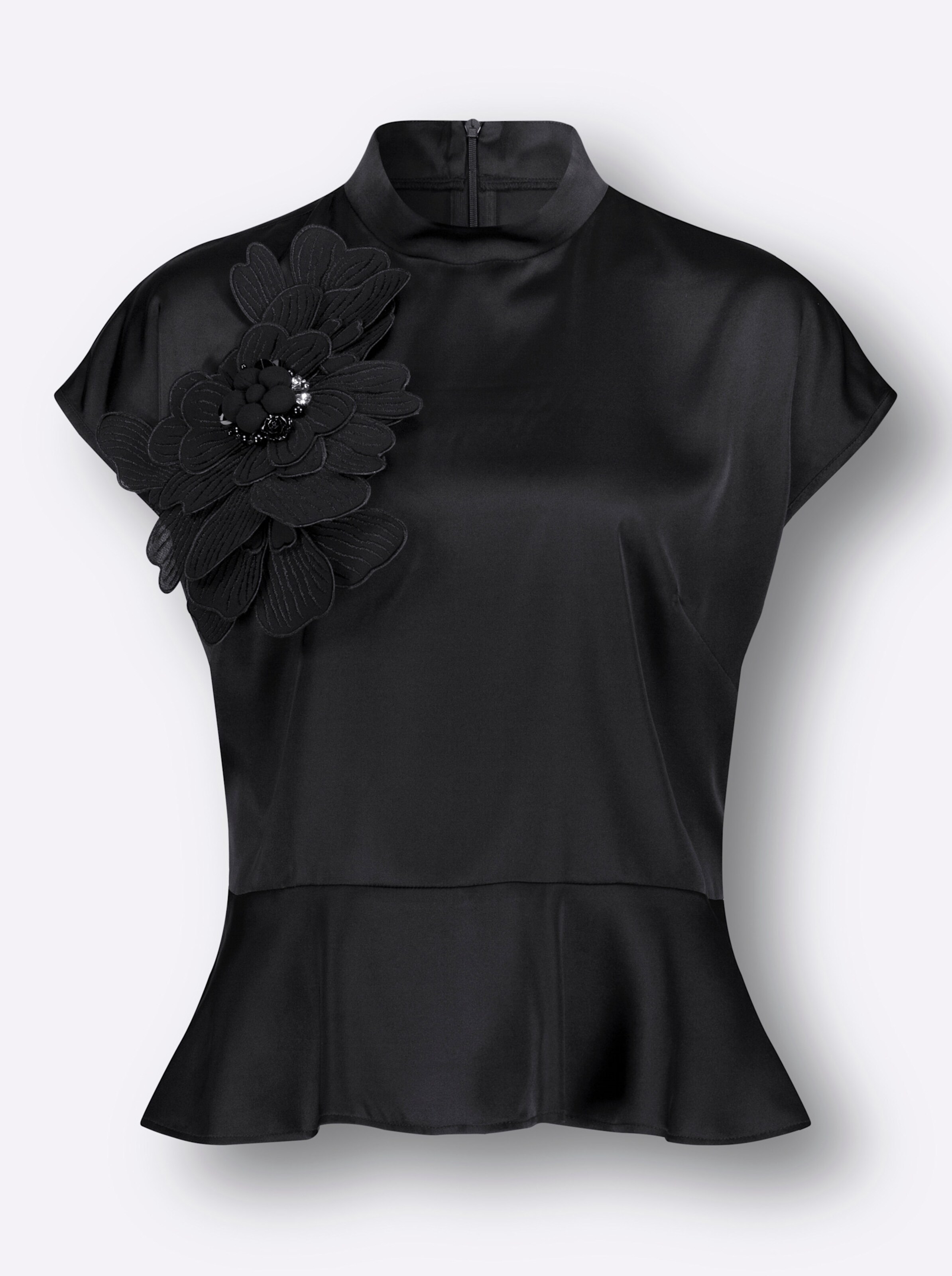 Bluse in schwarz