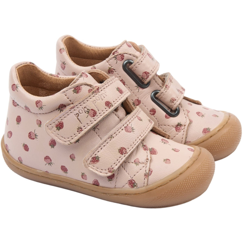 Køb Pom Pom Dusty Rose Strawberry AOP Pax Baby Sko