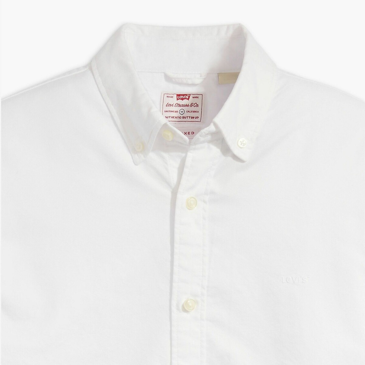 LEVI'S<br>Bainha com botão kraag Oxford relaxado