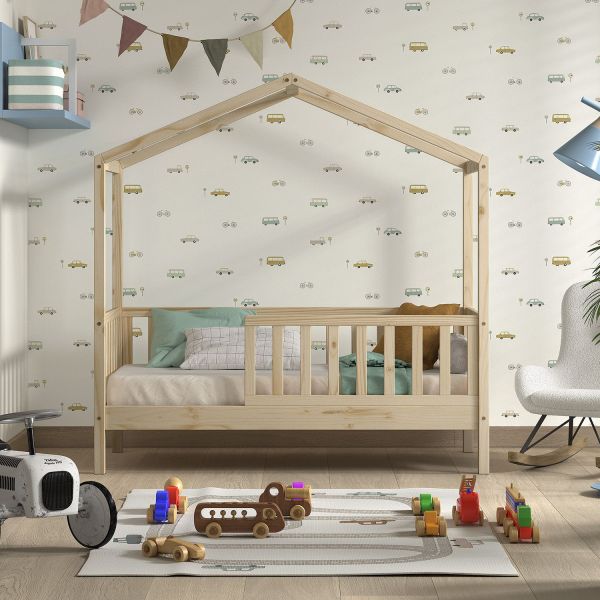Vipack Dallas Juniorbed – 70 x 140 cm – Naturel